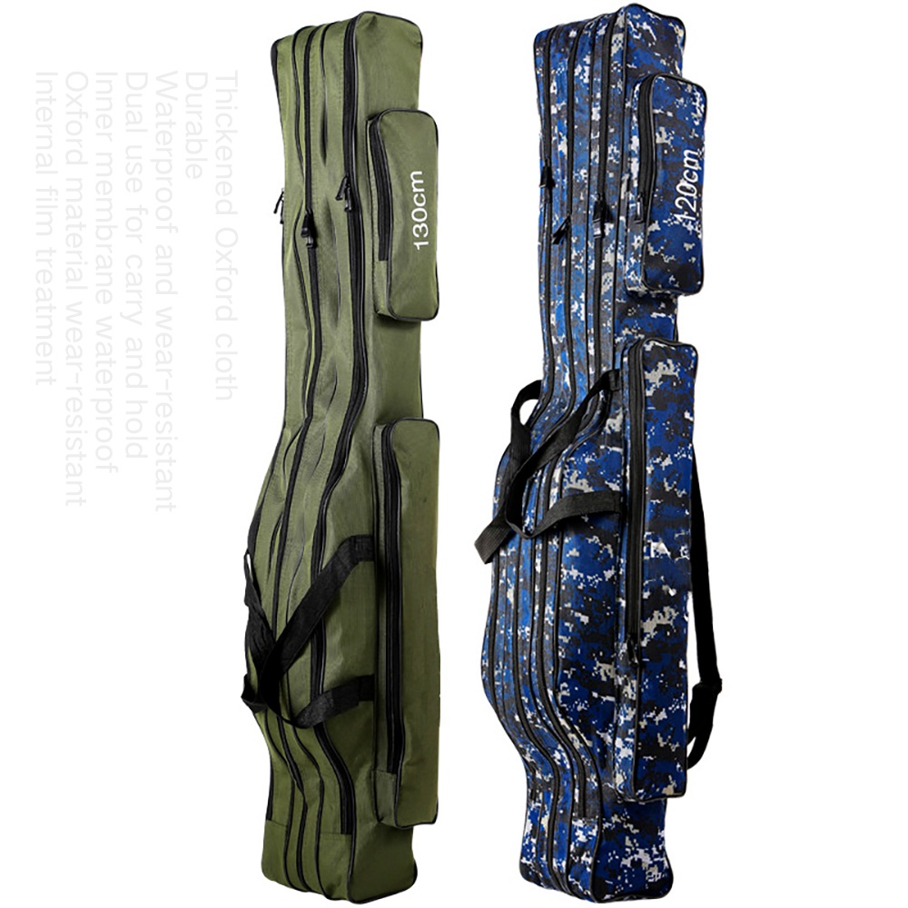 Fishing Rod Case - 150/130/120/110cm 2/3 katmanlı büyük kapasiteli katlanabilir