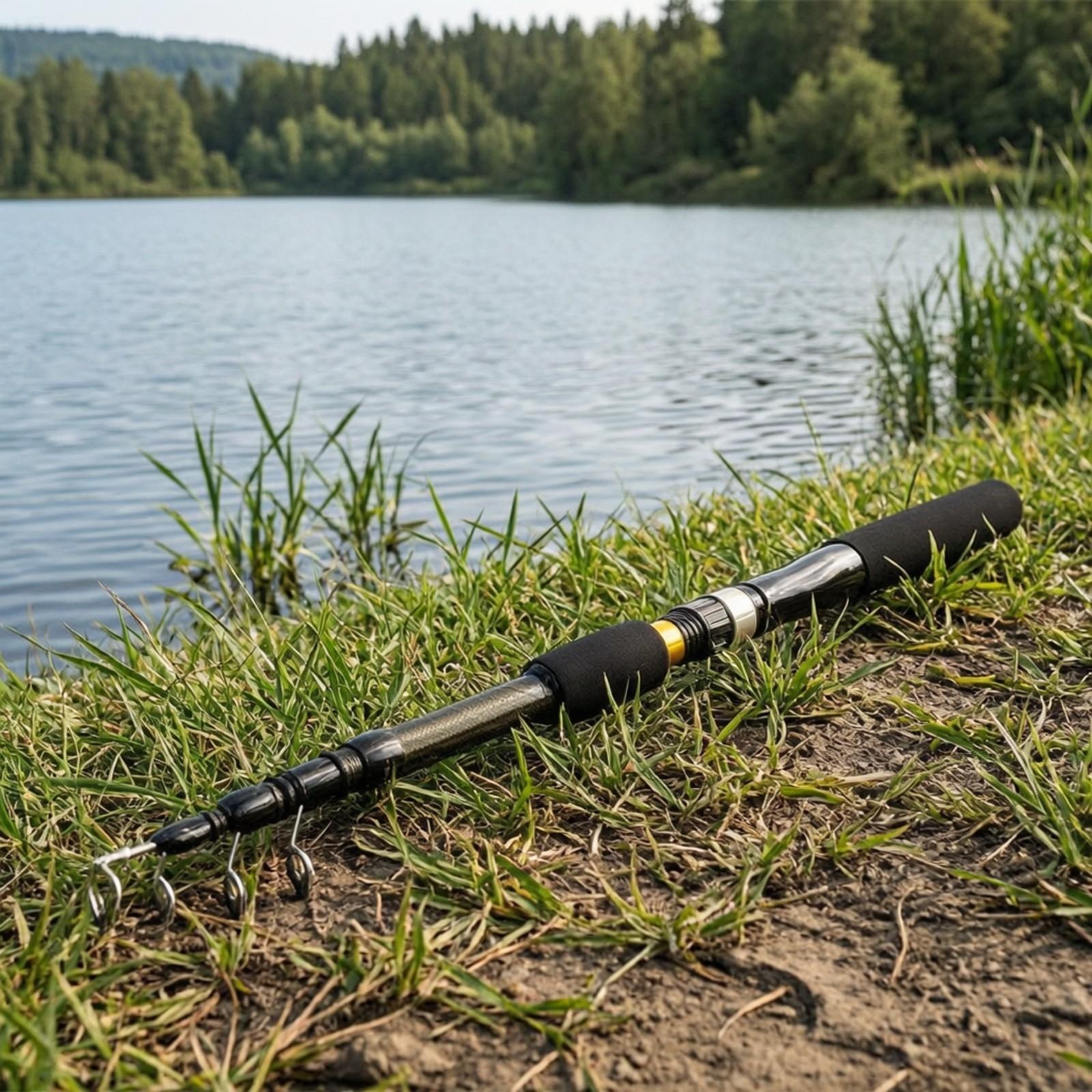Fishing Rod Carbon Fiber - Balıkçılar için Yumuşak Kılavuz Düzenlemeli, Seyahat
