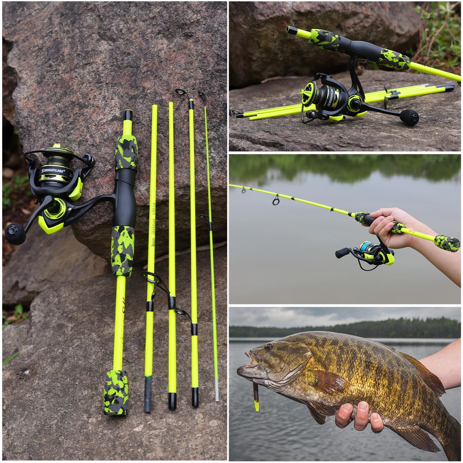 Sougayilang Spin Balıkçılık Se - Fishing Rod Carbon Fiber incelemesi ve fiyatı