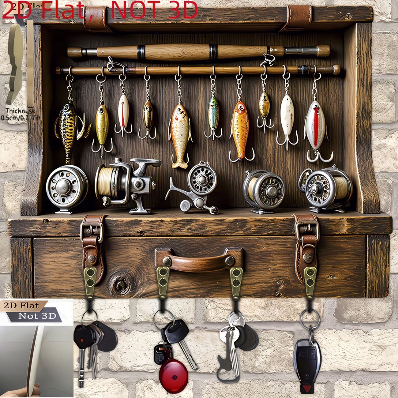 Vintage Balıkçılık Yemi Anahta - Fishing Rod Combo incelemesi ve fiyatı